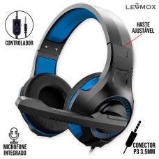 Headset Gamer P3 LEF-1212 Lehmox - Azul